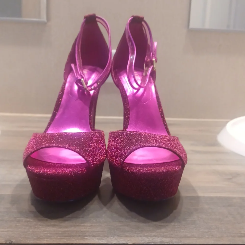 NWOT ALDO Hobo Rhinestone Pumps Plate Form Wedding Women Shoes - Picture 2 of 10